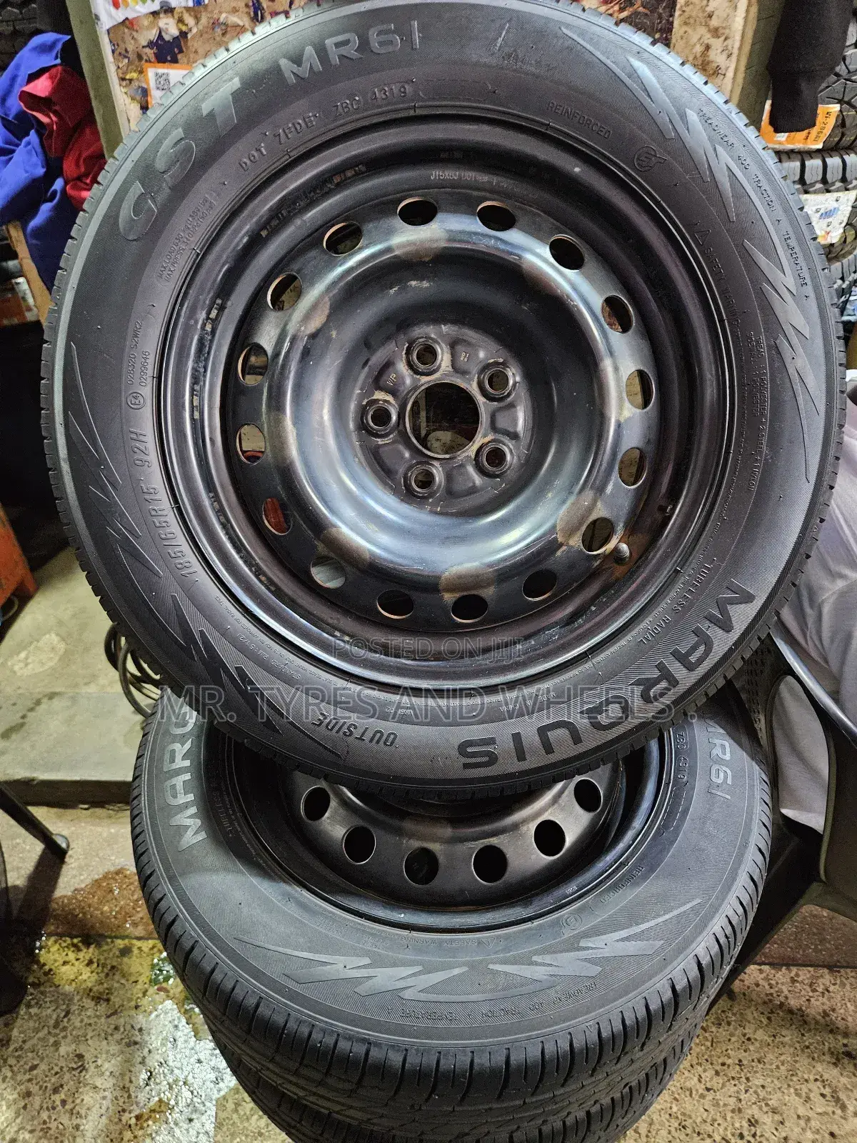 Size 15 Rims and Tires Primol or Wish Audinary Rims.