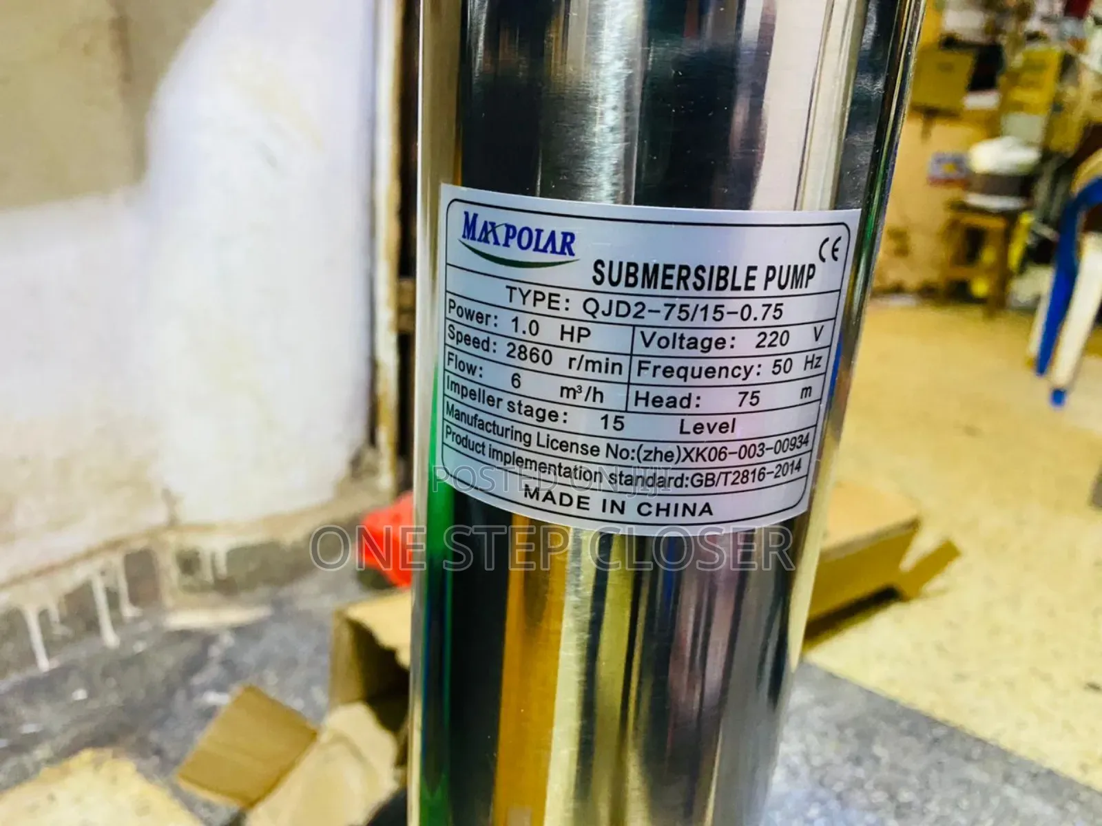75meters (225feet Ungroundpumpe) Maxpolar Submersible Pump