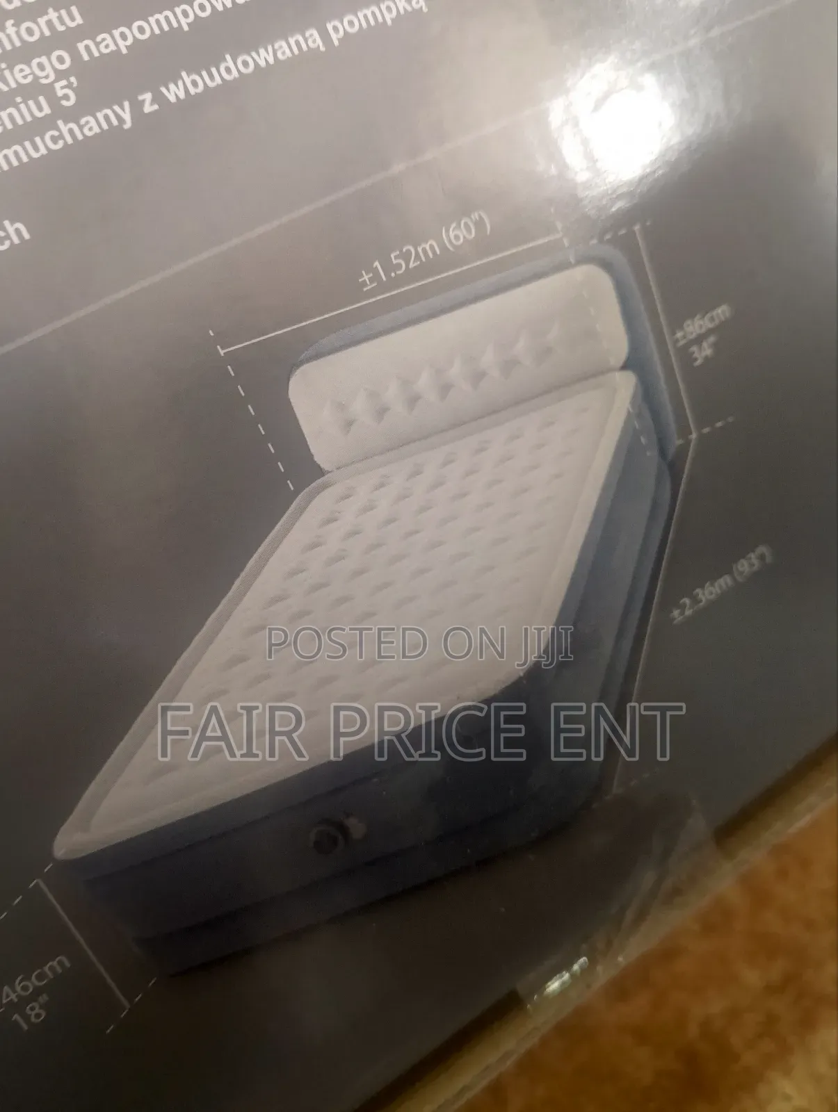 Executive Air Mattress With Bed .5*6*18iches