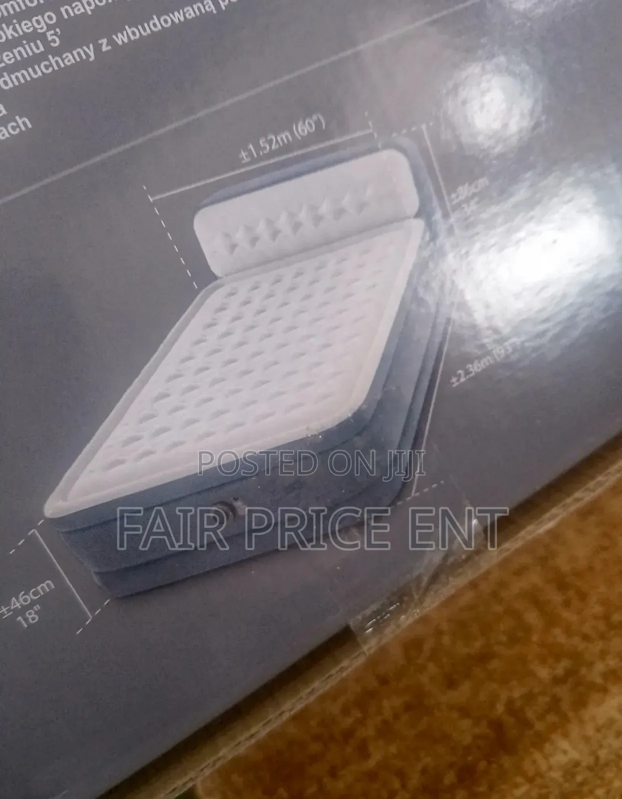 Executive Air Mattress With Bed .5*6*18iches