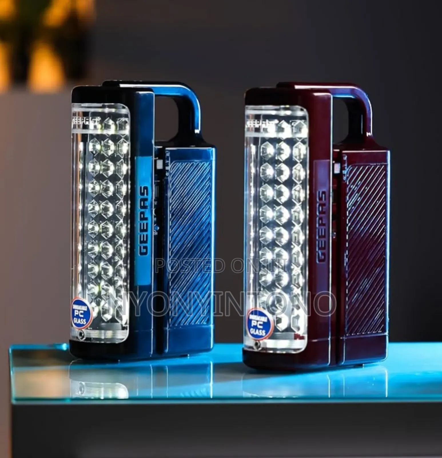 Geepas High Quality Rechargeable Lantern 2pcs Pack