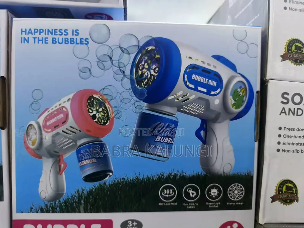 Big Size Rechargeable Bazooka Bubble Gun for Kids and Bars