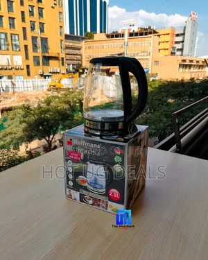 Hoffmans 2l Glass Electric Kettle With Led Blue Light