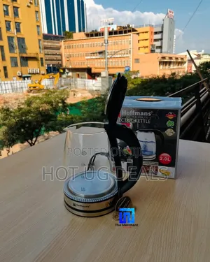 Hoffmans 2l Glass Electric Kettle With Led Blue Light