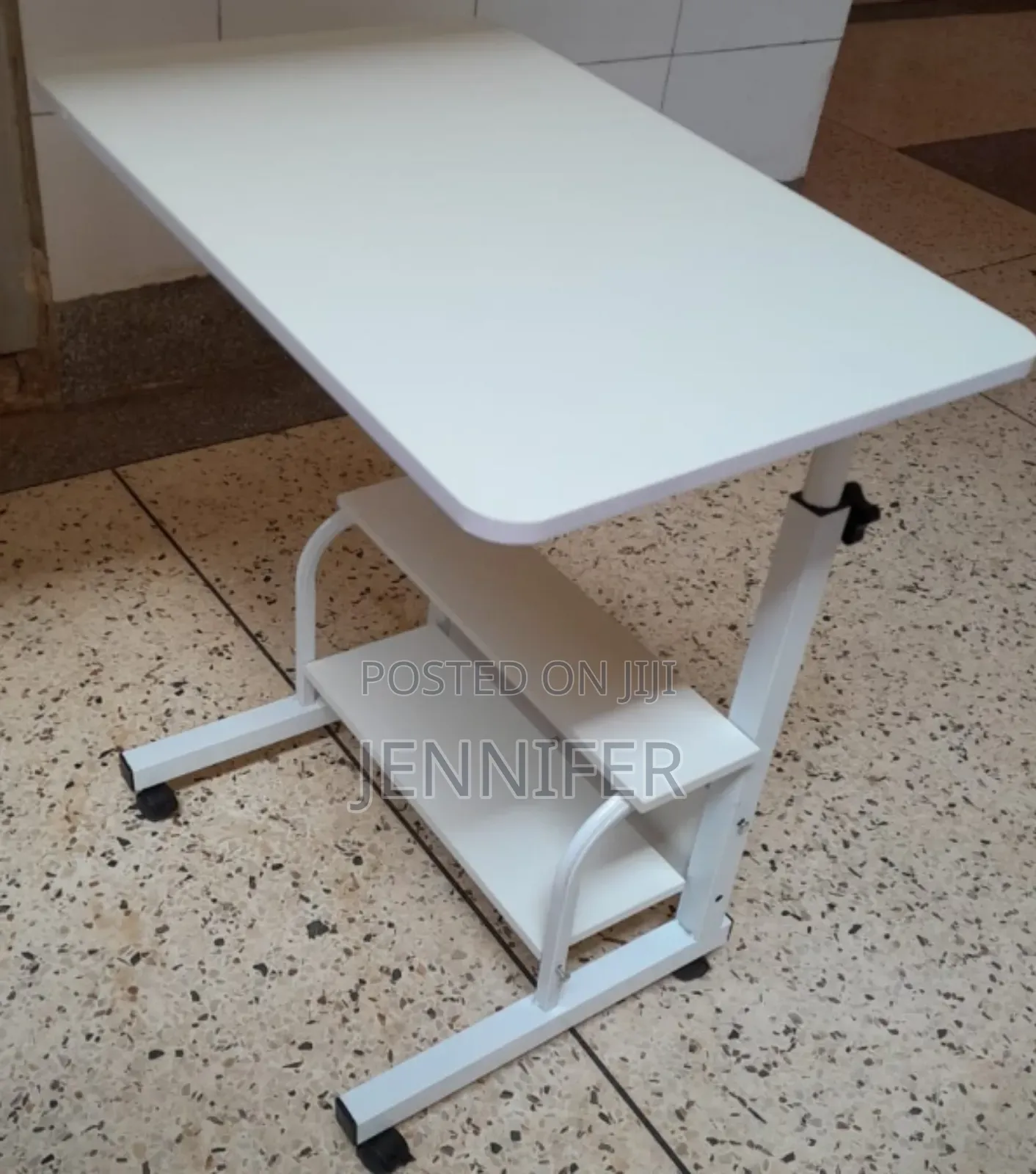 Rolling Cart Tilting Overbed Bedside Tbles