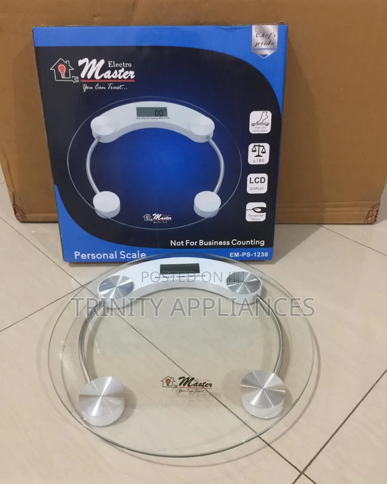 Electro Master Digital Personal Scale Em-Ps1238