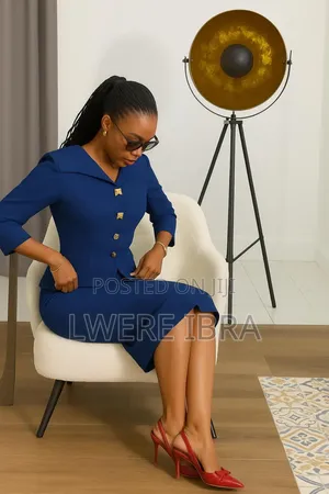 Photo - Hard Material Office Dresses Size M-2xl