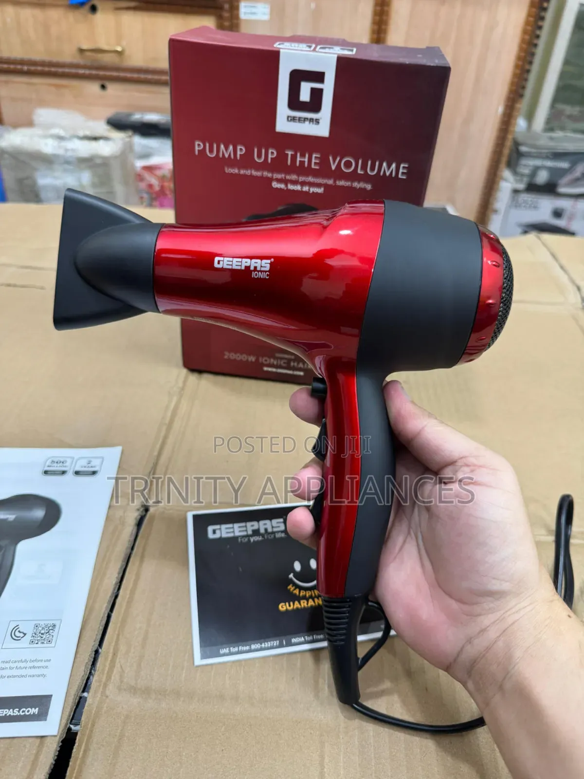 Geepas Ghd86018 Hair Dryer 2 Speed-3heat Coolshot Ionic