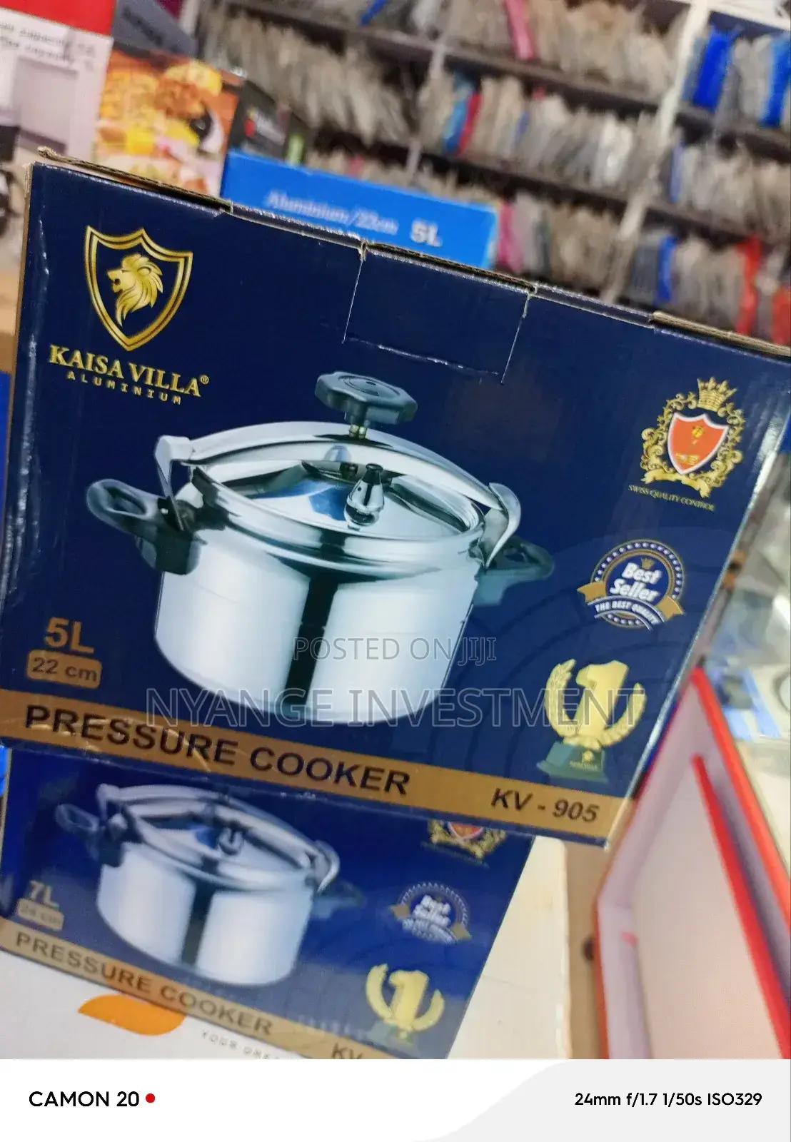 Kaisa Villa 5l Pressure Cooker. Aluminum Pressure Cooker
