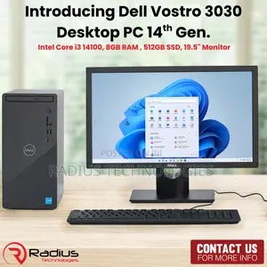 Photo - New Desktop Computer Dell Vostro Mini 8GB Intel Core I3 SSD 512GB