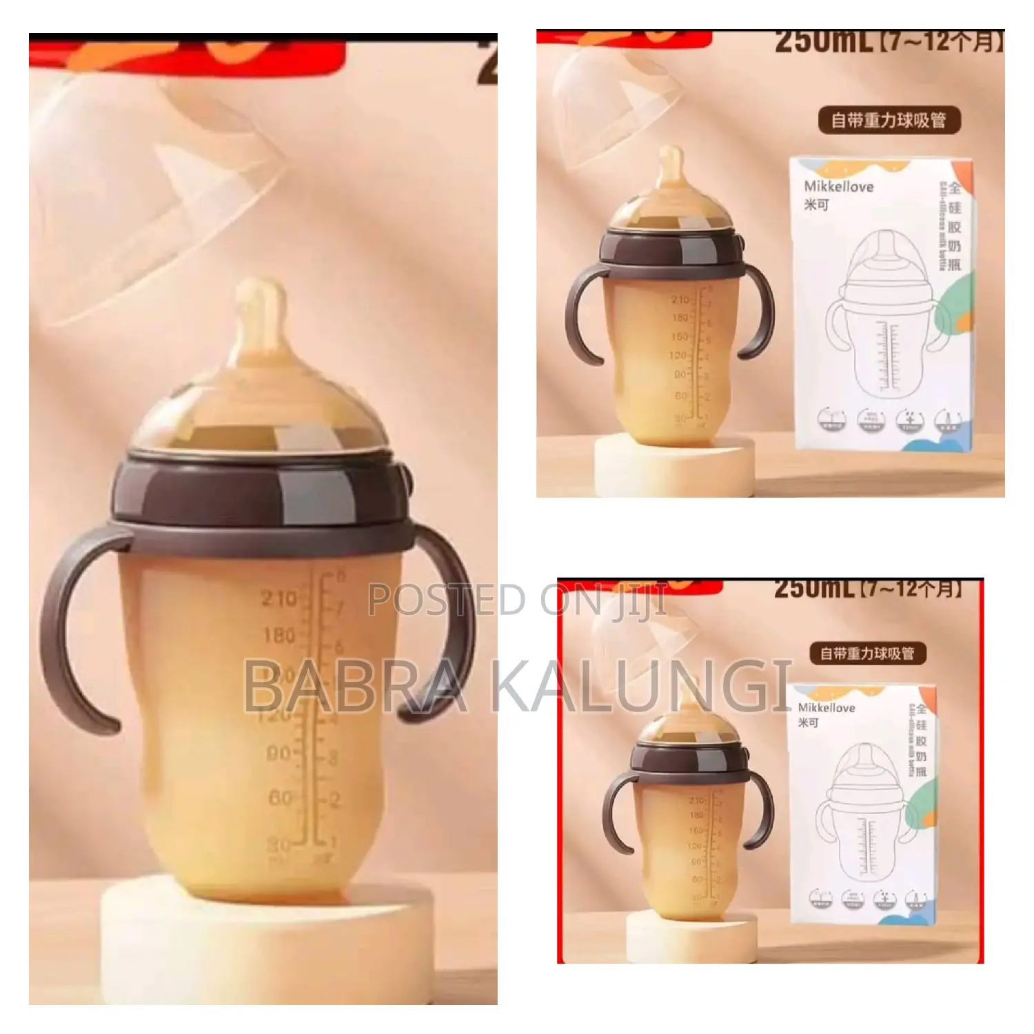 Baby Silicone Anti-Colic Feeding Bottle_250ml