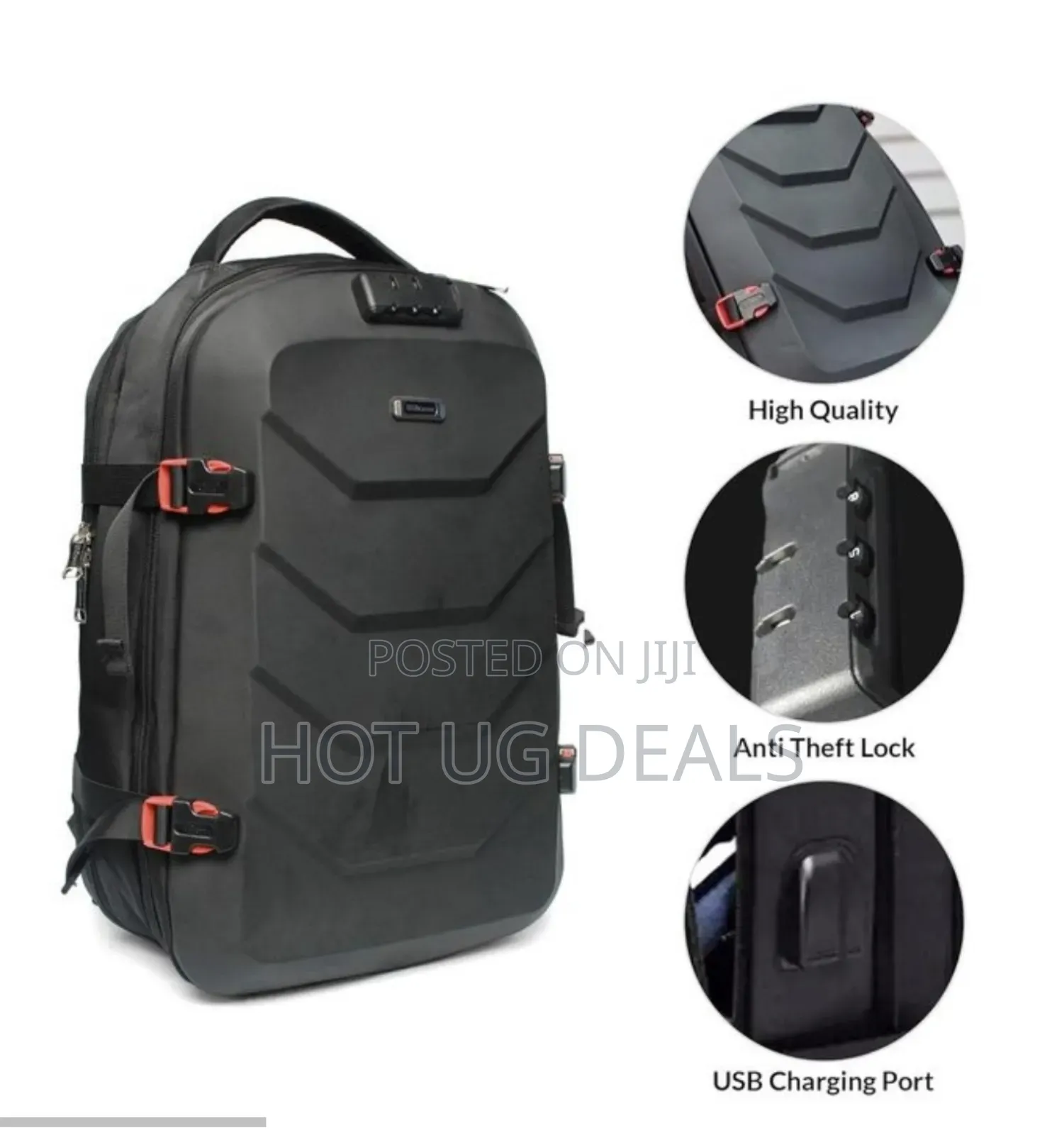 Wiersoon High Quality Original Laptop Bag Backpack Black