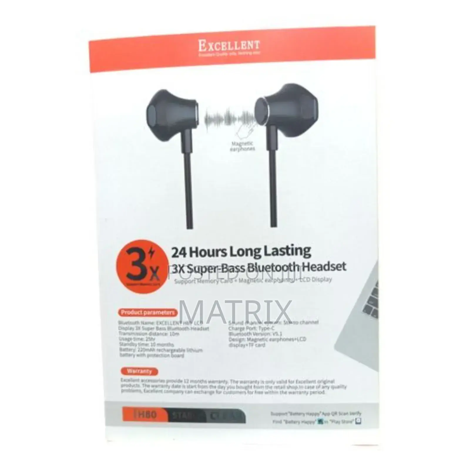 Excellent Neckband Headset Waterproof Bluetooth Earphones