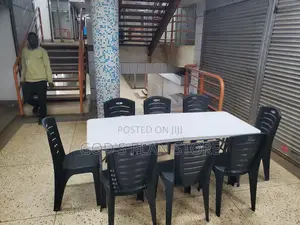 8 Seater Plastic Table and Chairs Set