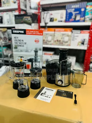 Geepas 4 in 1 Stainless Steel Blender and Juicer Gsb44016