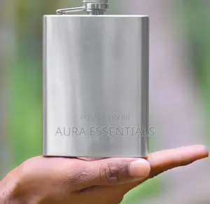 World Stainless Steel Hip Flask