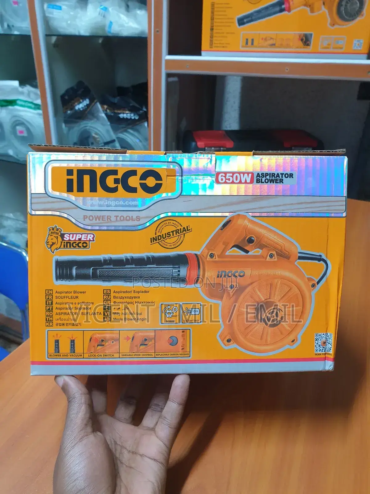 Ingco 650w Aspirator Blower/ Air Blower