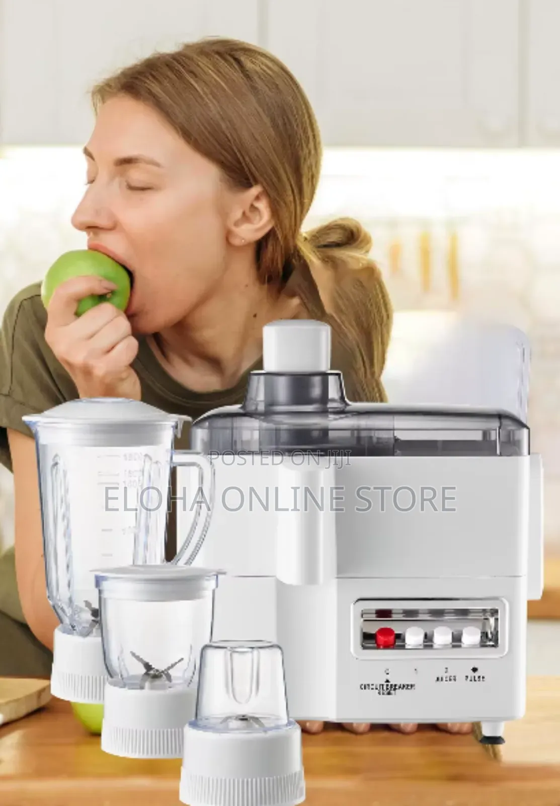 DSP 4 In1 Glass Food Processor,Extractor,Mixer, Blender