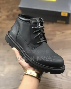 Photo - Original Black Mid-cut Caterpillar Leather Boots