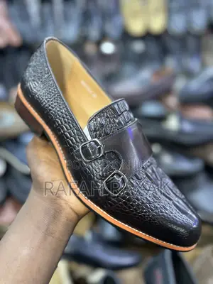 Photo - Men’S Coffee Brown Double Buckle John Foster Gentle Loafers