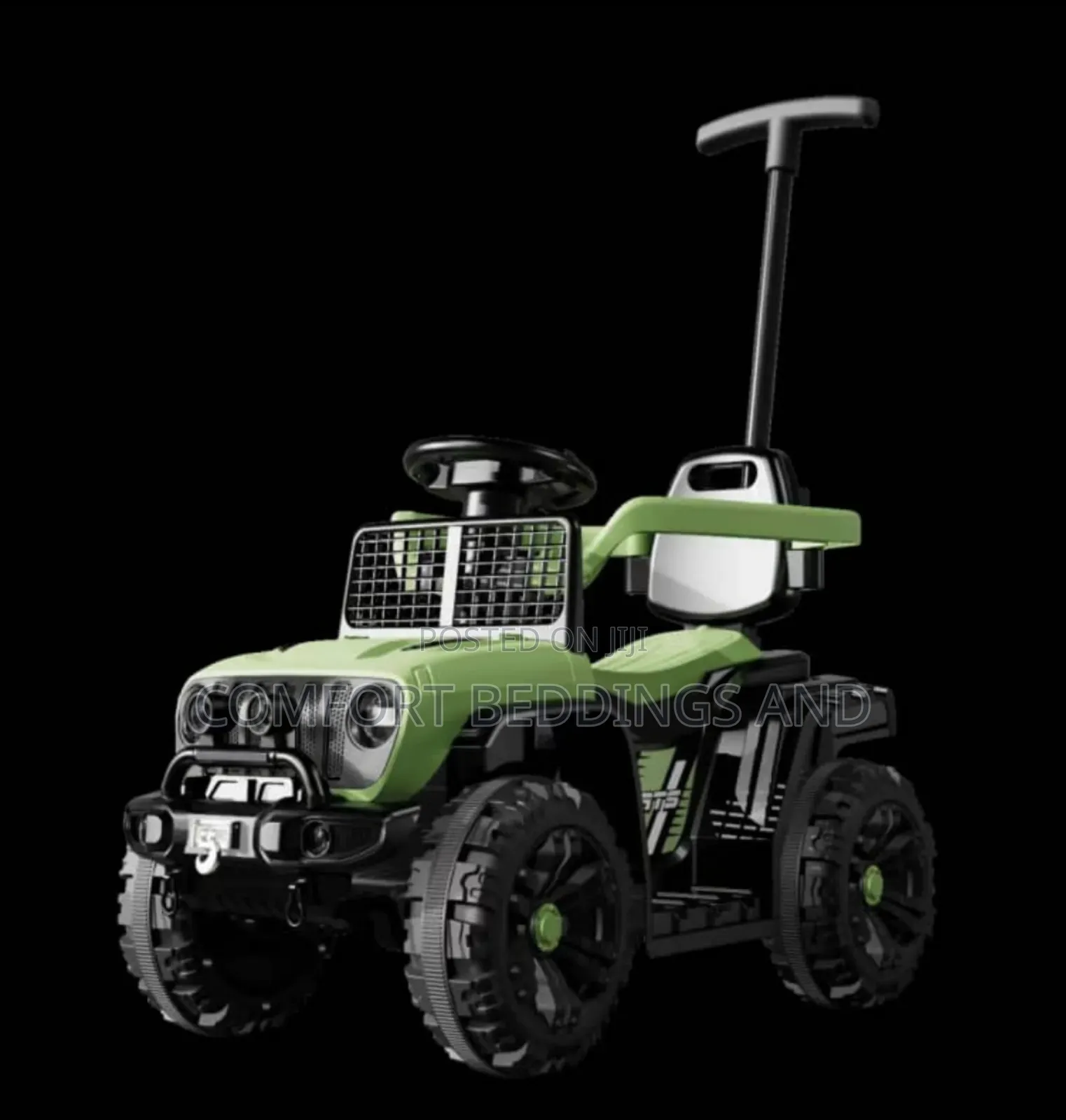 Baby Push Car With Handle Green