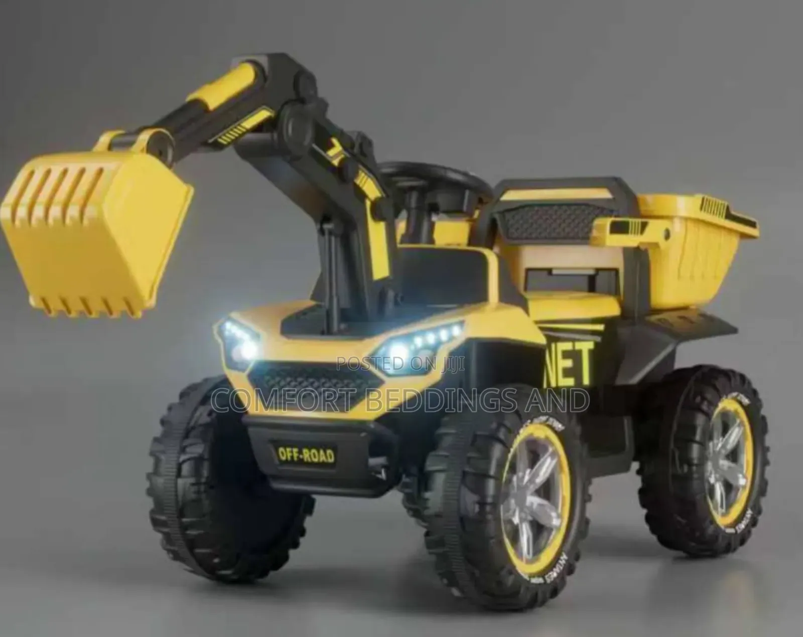 Escavator Rechargeable Toy Car Yellow