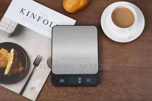 Digital Home Kitchen Weight Scale, Silver Black