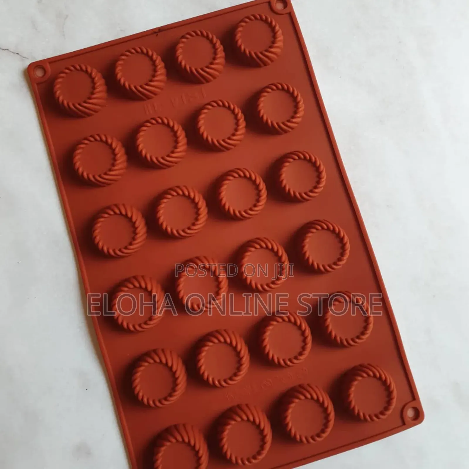 Silicone Round Swirl Tray Chocolate Fondant Mould