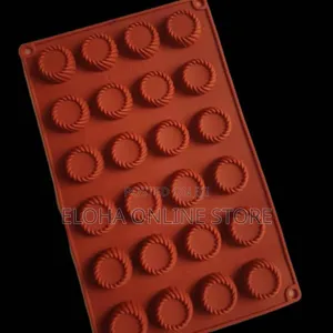 Silicone Round Swirl Tray Chocolate Fondant Mould