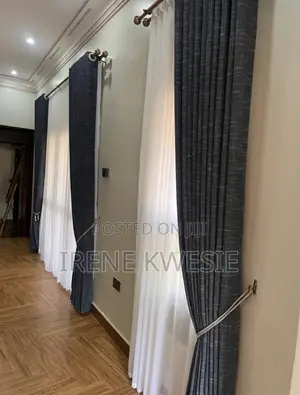 Photo - Better White Net and Grey Curtain Available