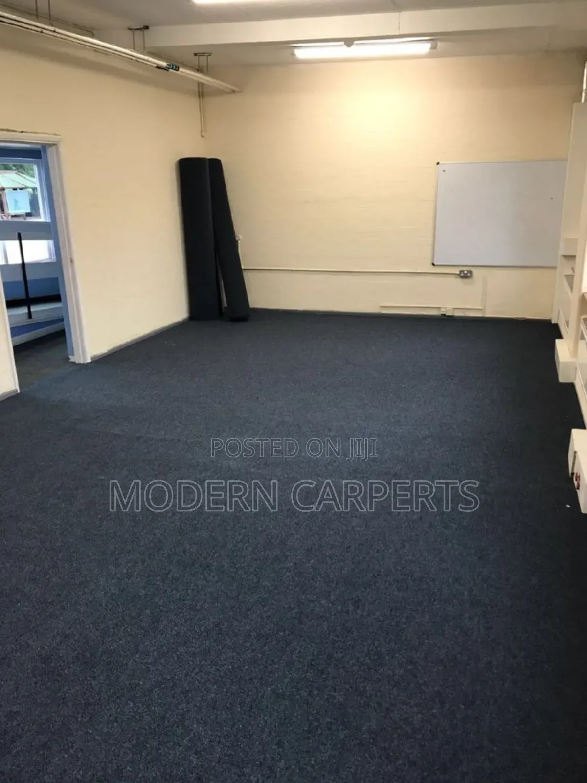 Wall to Wall Office Gray Carpet