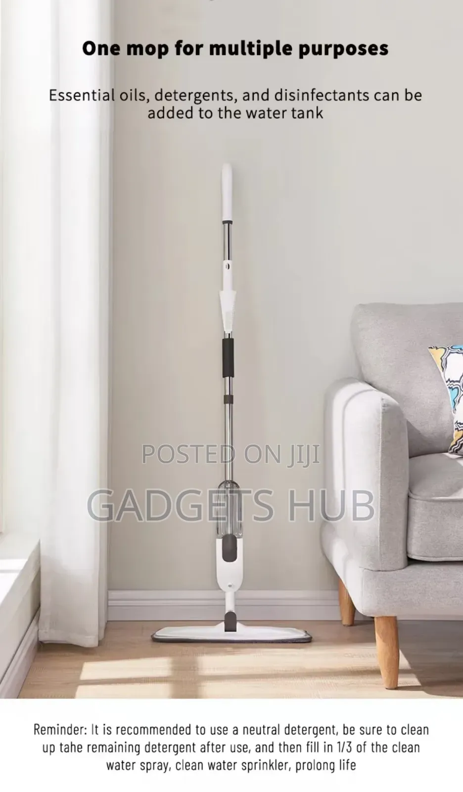 Indoor Floor Cleaner
Electric Easy Household Spray Mop