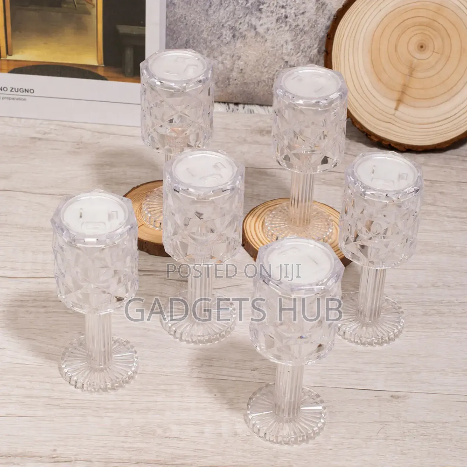 Transparent Diamond Pattern Table Lamp Flameless
Led Candle