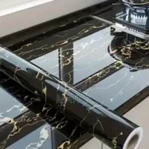 Self Adhesive Marble Kitchen Wallpaper Cabinet 5 by 45cm