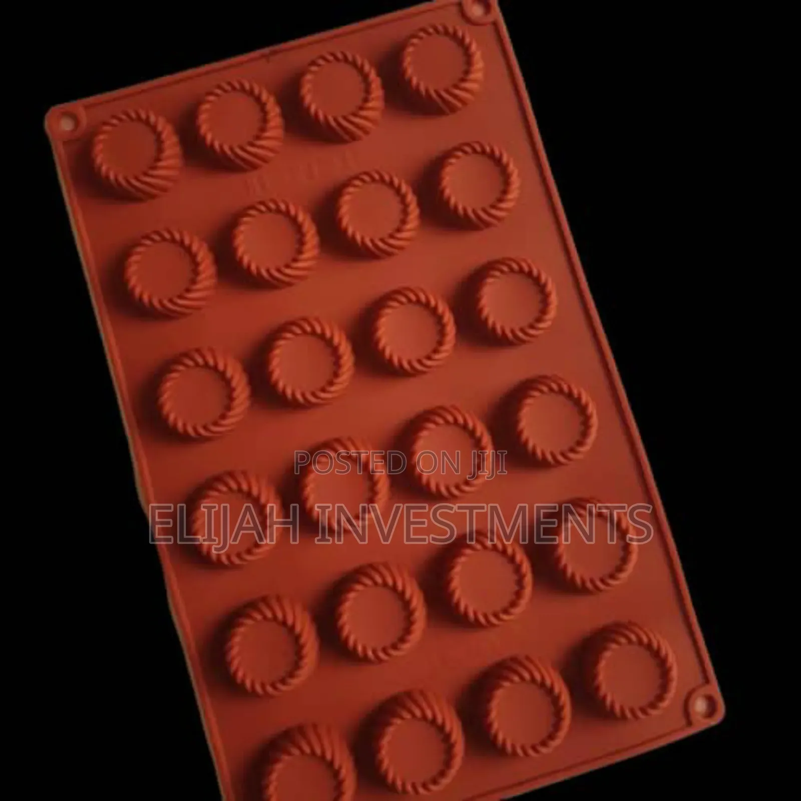 Silicone Round Swirl Tray Chocolate Fondant Mould