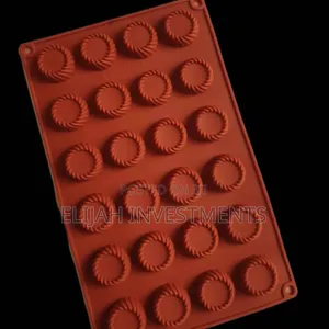 Silicone Round Swirl Tray Chocolate Fondant Mould