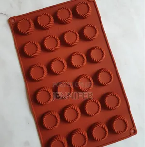 Silicone Round Swirl Tray Chocolate Fondant Mould