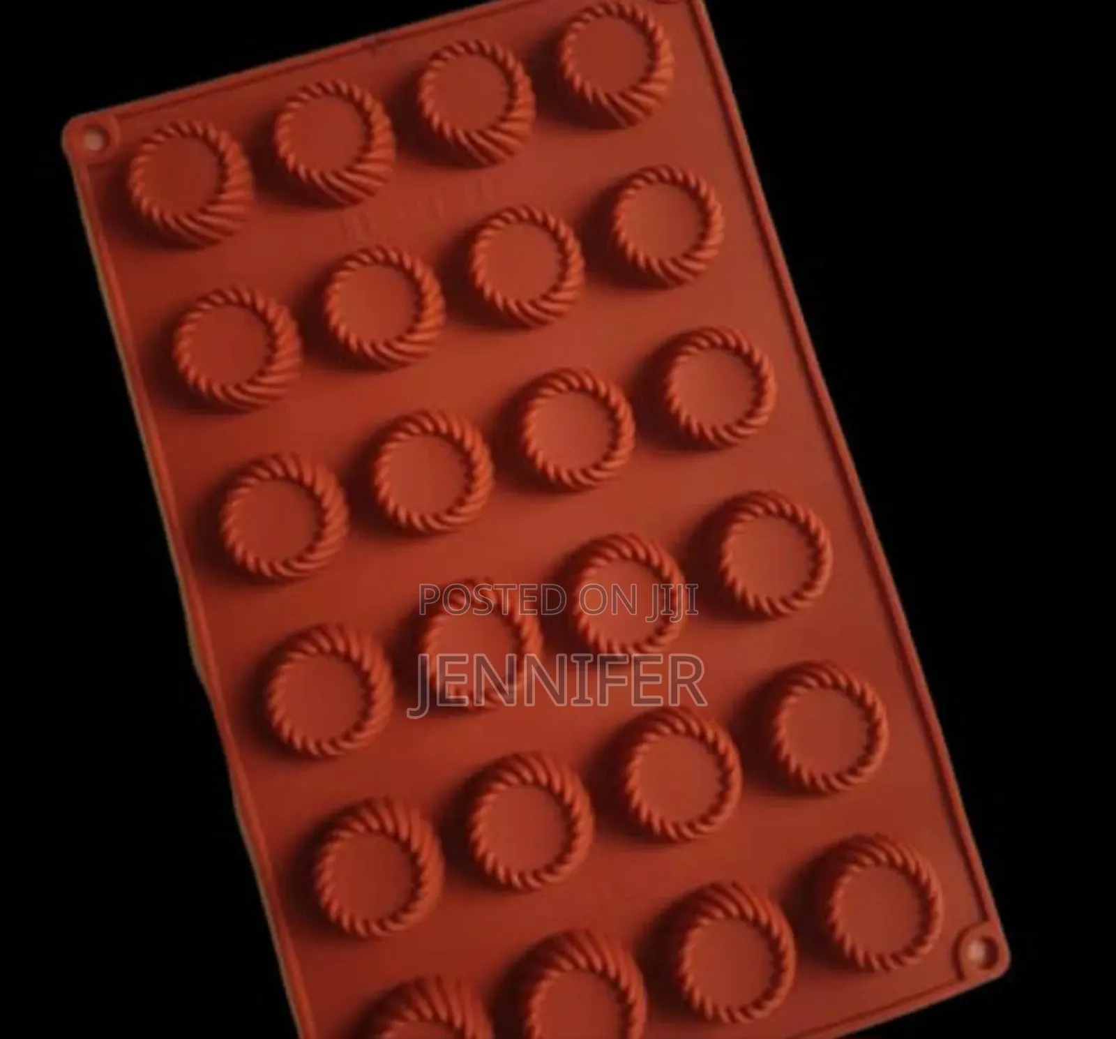 Silicone Round Swirl Tray Chocolate Fondant Mould