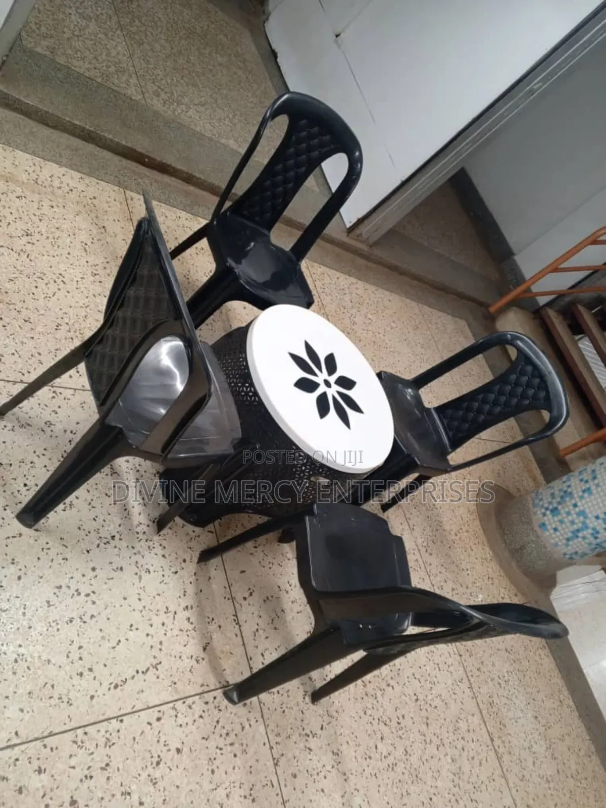 Coffee Table and Armless Chair