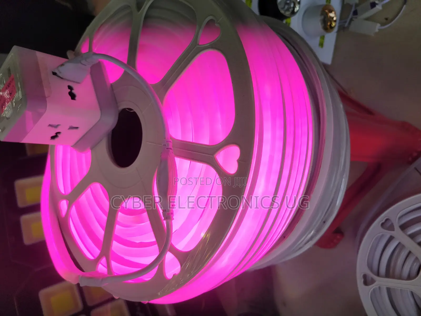 50m Pink Neon Strip Light for Both in and Outdoor Roll