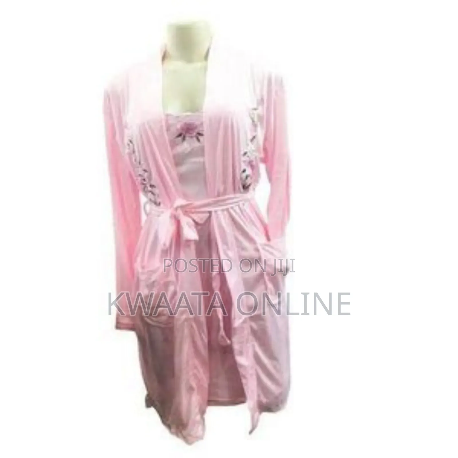 Cotton Robes Long Sleeve for Women Belted Nightgown