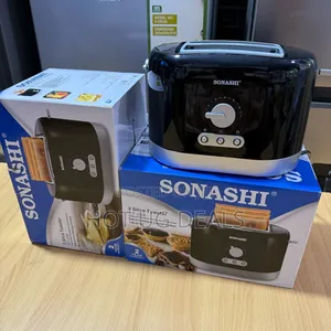 Sonashi 2 Slice Bread Toaster With Heating Control-black