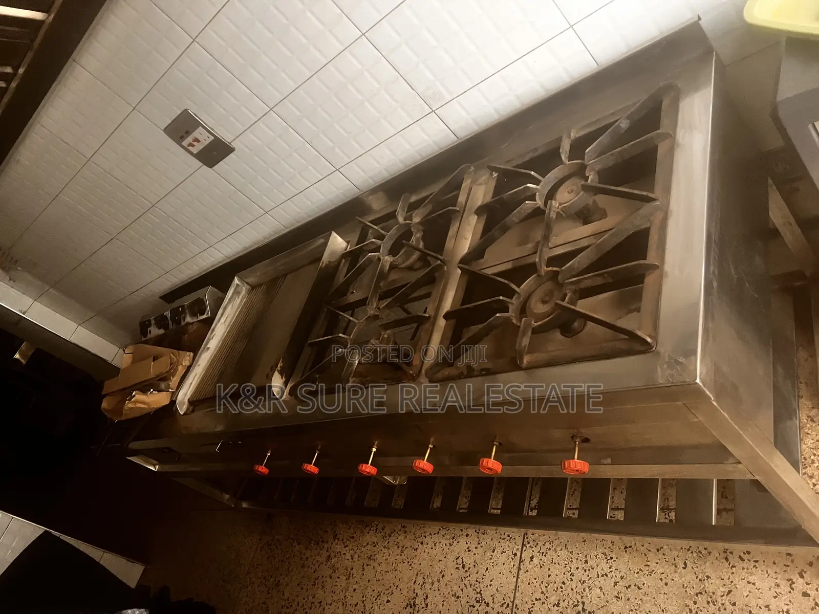 Gas Cooker With Deep Fryer, 4 Gas Burners and Chapti Burner