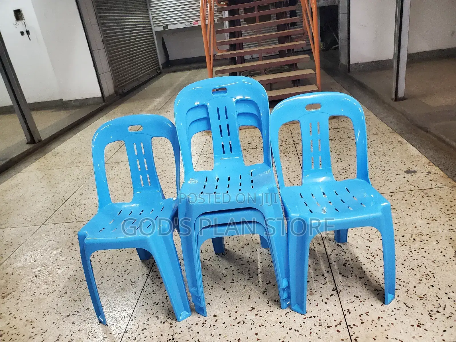 High Back Armless Plastic Chairs