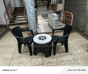 Executive Plastic Chairs and Table