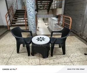 Executive Plastic Chairs and Table