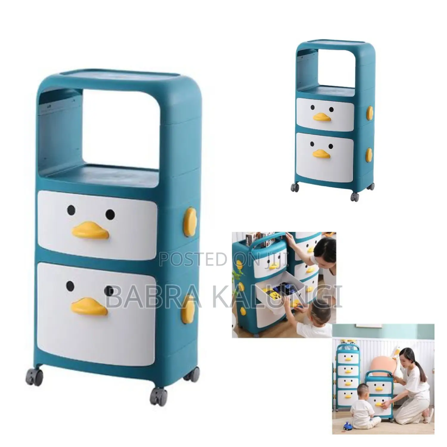 Premium Cartoon Plastic Kids Storage