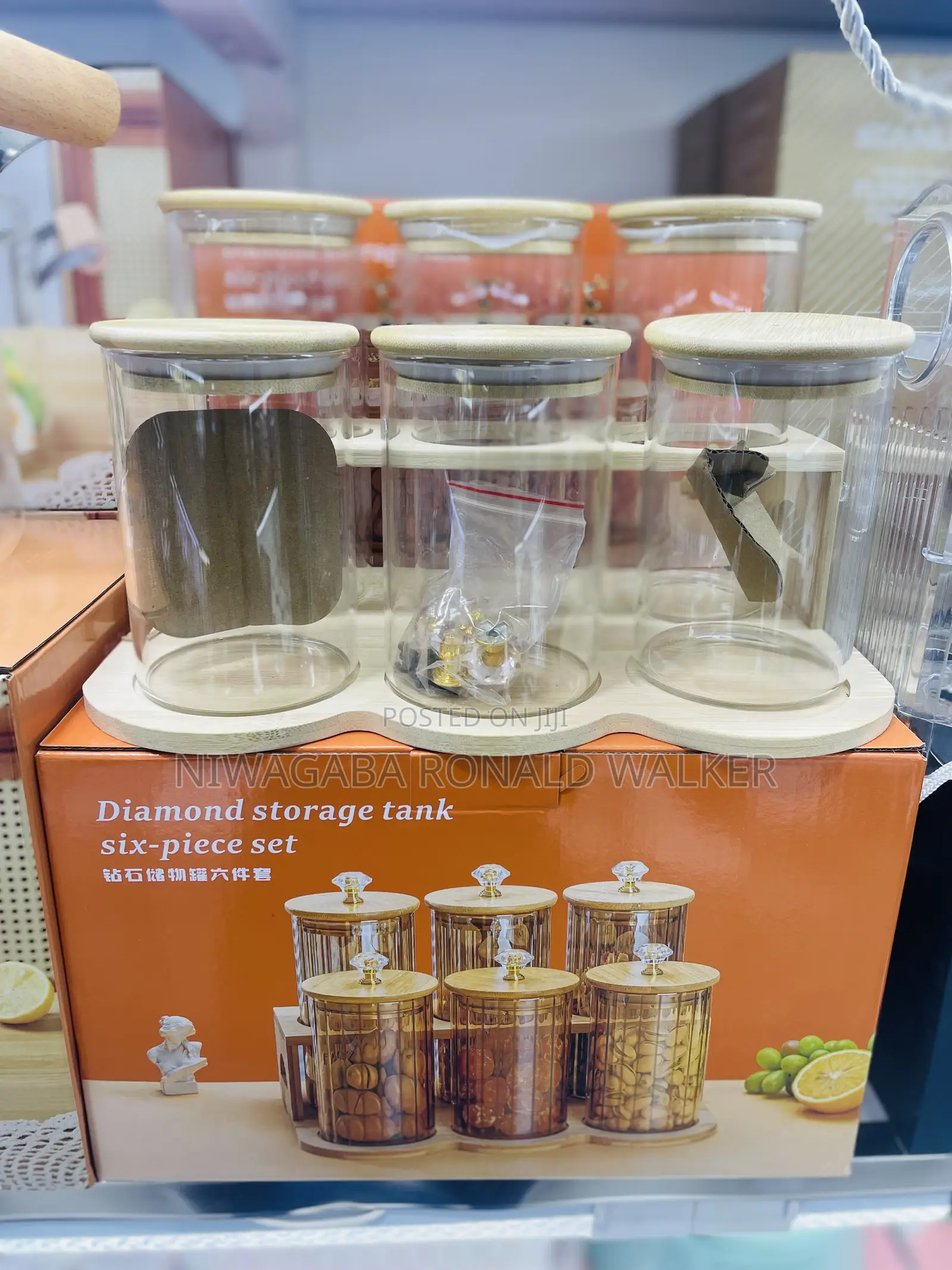 6pc Diamond Storage Bins