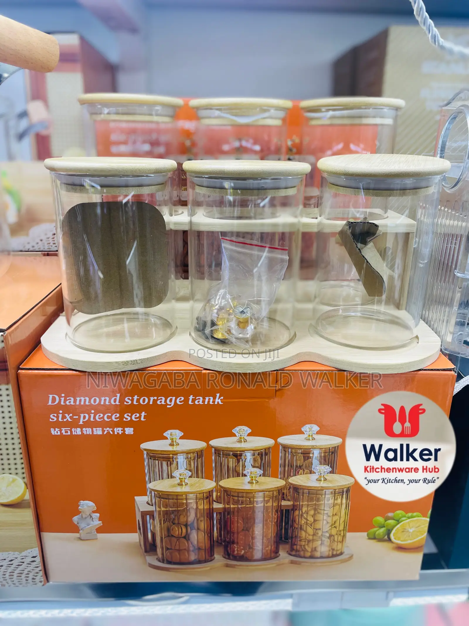 6pc Diamond Storage Bins