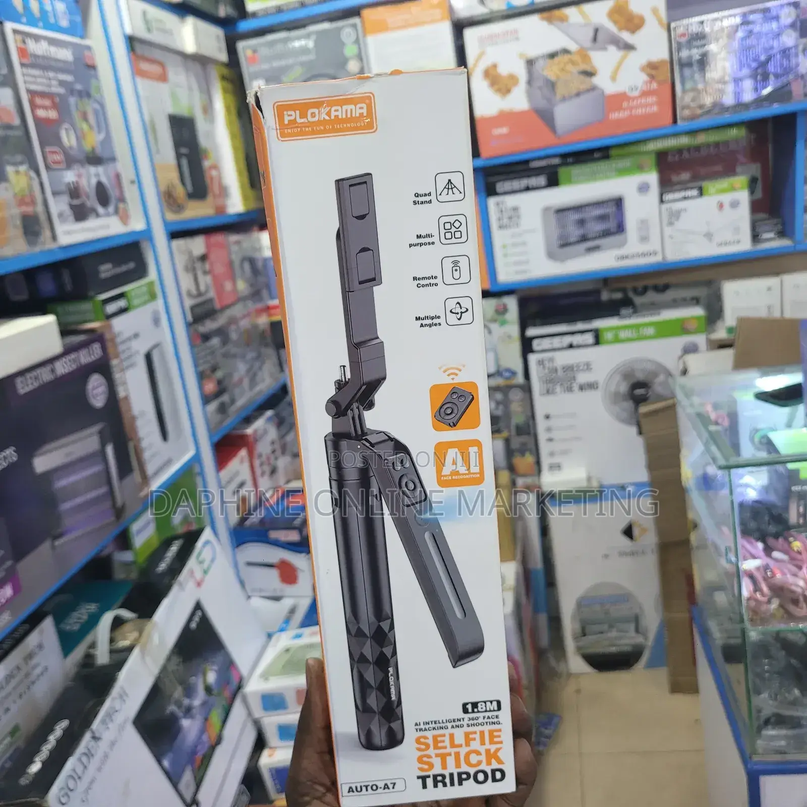 Plokama Tripod Stand Selfie Stick Auto A7